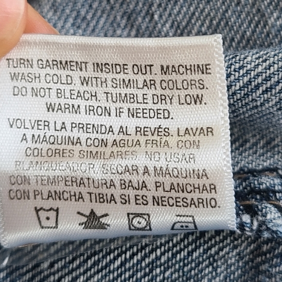 Route 66 Jacket Denim Trucker Distressed Blue Medium Cotton Buttons Pockets XS - Picture 12 of 13